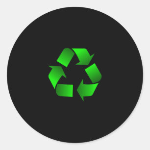 Recycle Symbol Classic Round Sticker