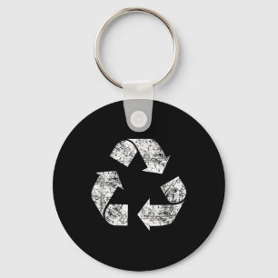 Recycle Symbol Distressed Earth Day Environment Gi Key Ring