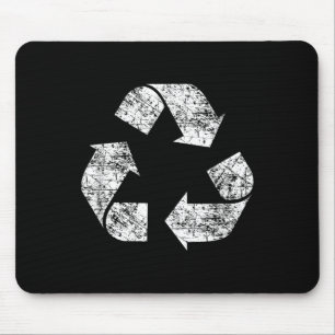 Recycle Symbol Distressed Earth Day Environment Gi Mouse Pad