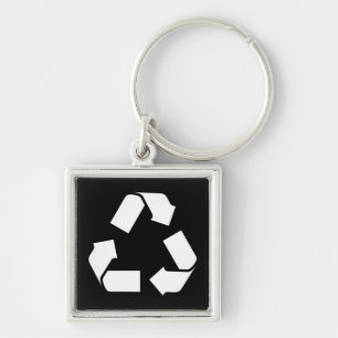 RECYCLE SYMBOL KEY RING