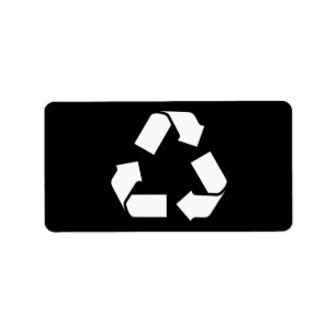 RECYCLE SYMBOL LABEL