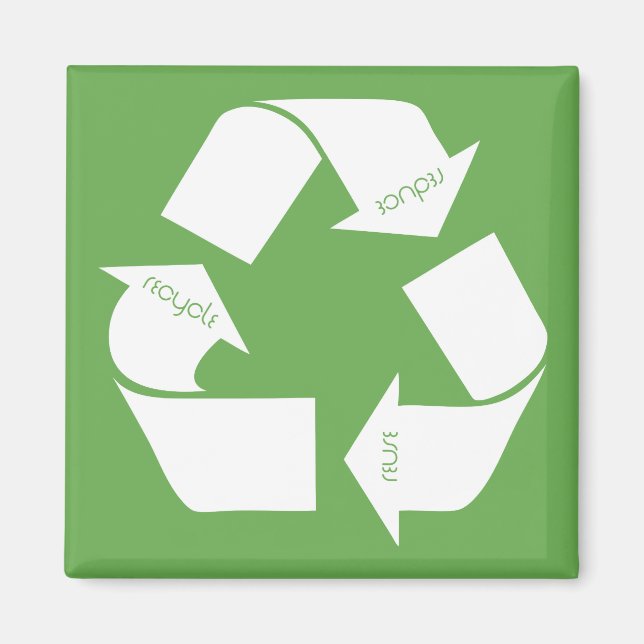 Recycle Symbol Magnet (Front)