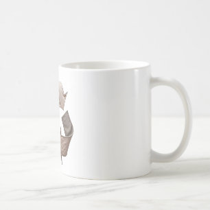 Recycle Symbol on White Coffee Mug