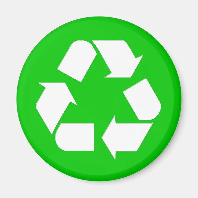 Recycle Symbol - Reduce, Reuse, Recycle Magnet (Front)