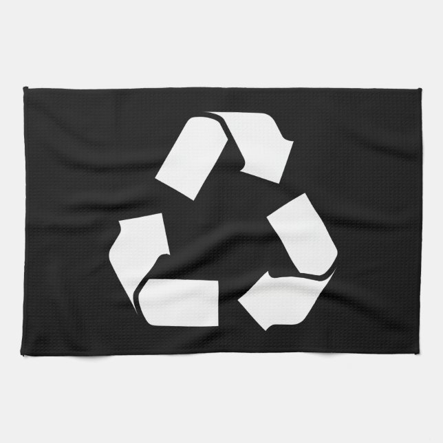 RECYCLE SYMBOL TEA TOWEL (Horizontal)