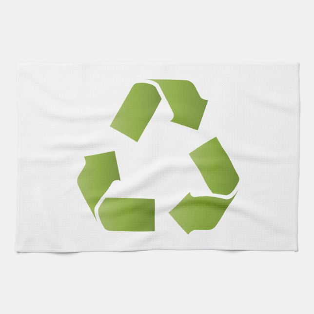 RECYCLE SYMBOL TEA TOWEL (Horizontal)