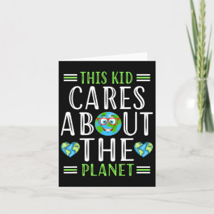 Recycle This Kid Cares Planet Save World Hour Eart Card