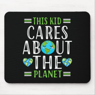 Recycle This Kid Cares Planet Save World Hour Eart Mouse Pad