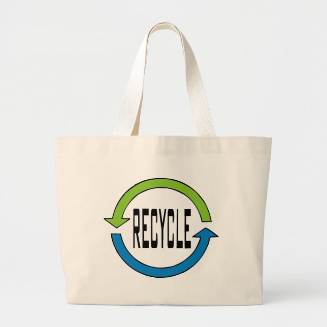Recycle totebag large tote bag (Front)