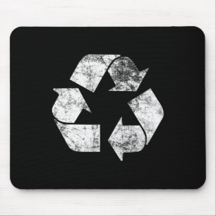 Recycle Vintage Recycling Shirt Gift Earth Day Men Mouse Pad
