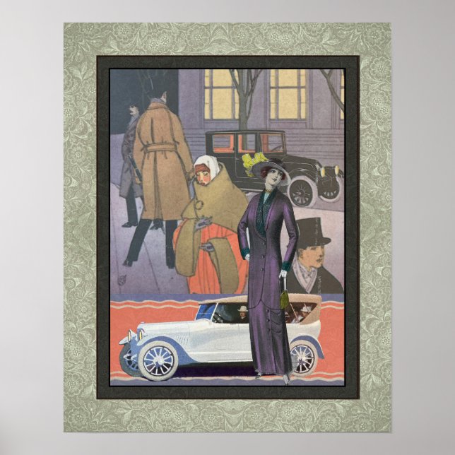 RECYCLED ART: 1930s MAGAZINE COLLAGE ART Poster (Front)