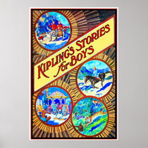 RECYCLED ART: 1931 CHILDRENS' BOOK COVER POSTER