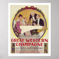 RECYCLED ART: CHAMPAGNE ADVERTISING C.1915
