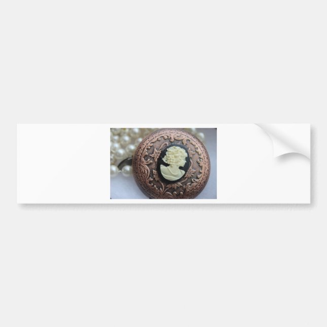 Recycled Cameo Bumper Sticker (Front)