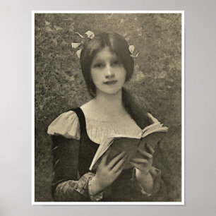 RECYCLED FINE ART 19TH CENTURY ILLUSTRATION POSTER