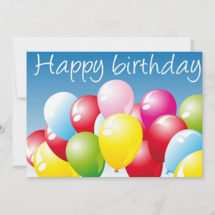 Recycled Happy Birthday Greeting Card & Invites