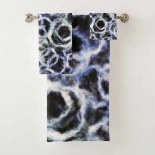 recycled indigo shibori : bath towel set