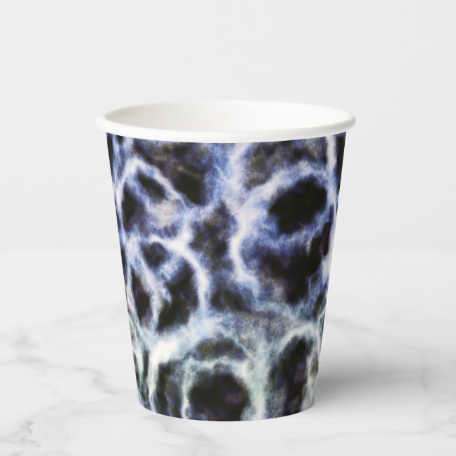 recycled indigo shibori : paper cups (Front)