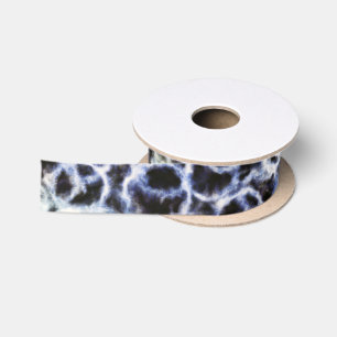 recycled indigo shibori : satin ribbon