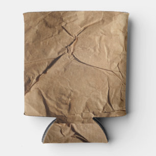 Recycled Paper: Eco-Friendly Texture. Can Cooler
