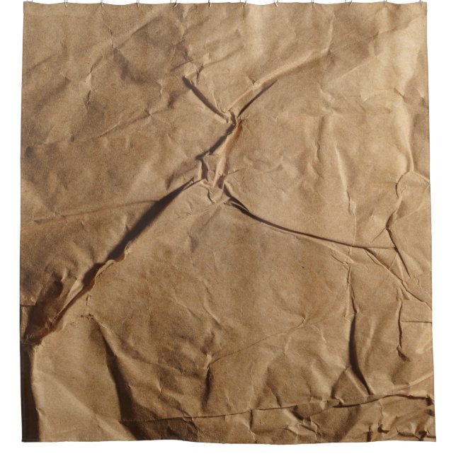 Recycled Paper: Eco-Friendly Texture. Shower Curtain (Front)