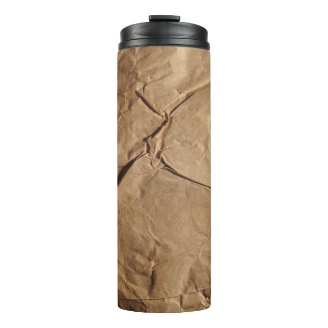 Recycled Paper: Eco-Friendly Texture. Thermal Tumbler (Front)