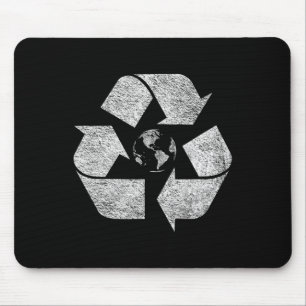 Recycled Symbol Logo Earth Day Green Deal Climate Mouse Pad