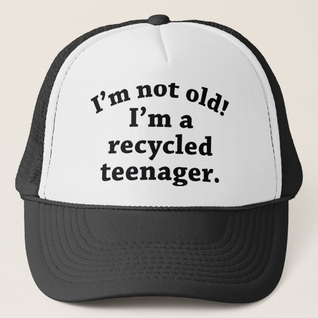 Recycled Teenager Trucker Hat (Front)