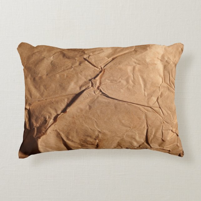 Recycled wrapping paper. Texture. Decorative Cushion (Front)