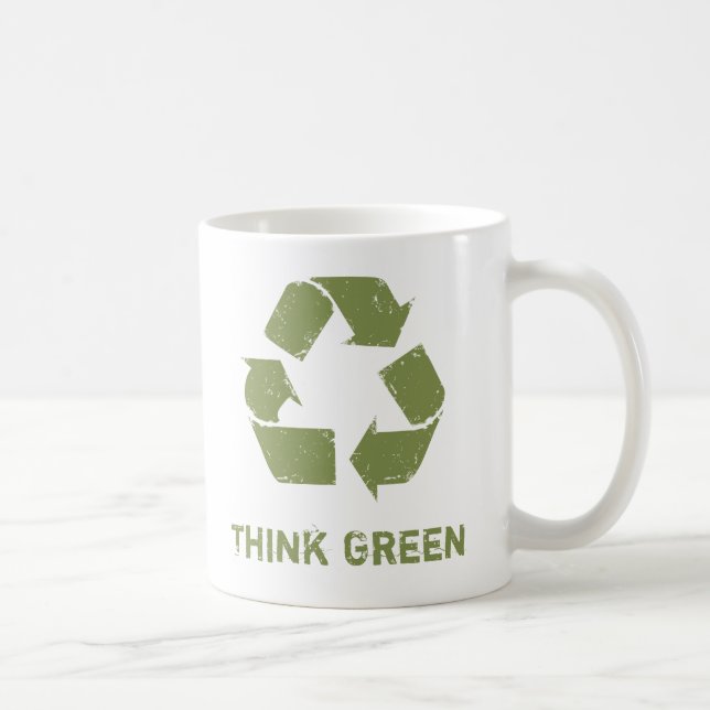 RecycleLogo, Think Green Coffee Mug (Right)