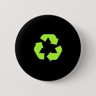 Recycles Earth Environmental Sustainability Recycl 6 Cm Round Badge