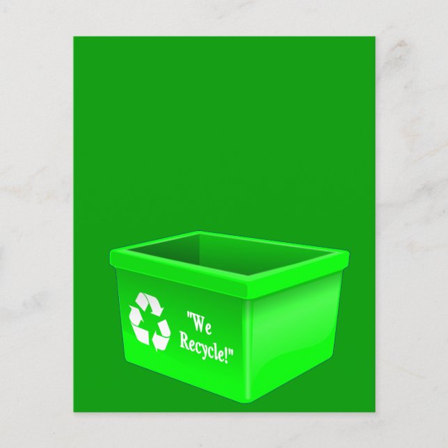 recycling-bin-307684  recycling bin sign empty sym flyer (Front)