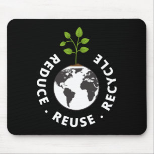 Recycling Earth Day Gift Environment Reduce Reuse Mouse Pad