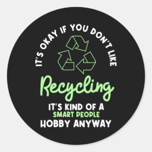 Recycling Environmentalist Recyclist Recycle Earth Classic Round Sticker