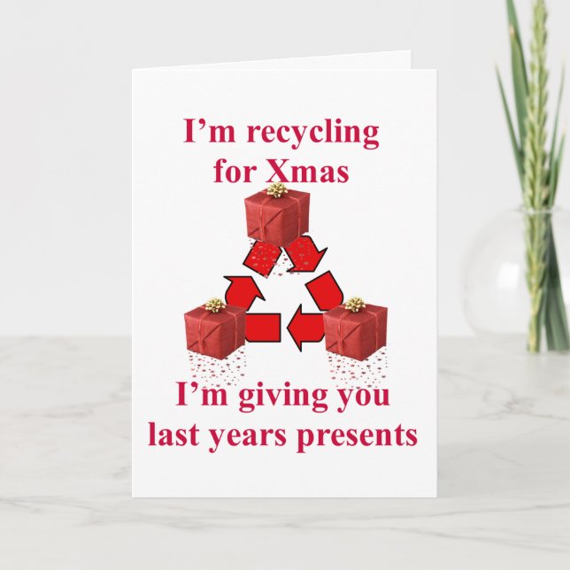 Recycling for Xmas Holiday Card (Front)