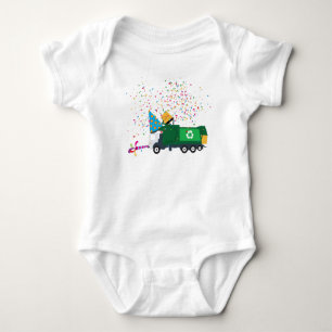 Recycling Garbage Truck Party Baby Bodysuit