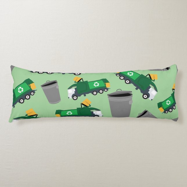 Recycling Garbage Truck Pattern Body Cushion (Front)