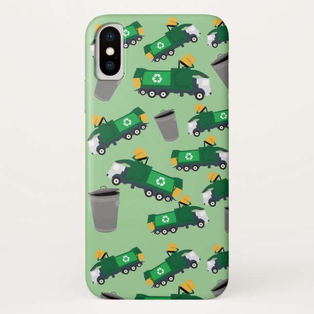 Recycling Garbage Truck Pattern Case-Mate iPhone Case (Back)