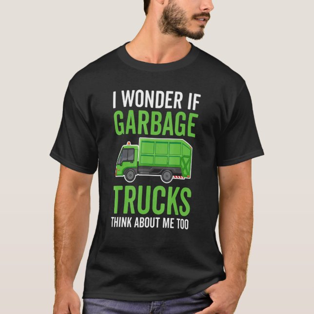 Recycling Garbage Truck Trash Collector Recycle Ea T-Shirt (Front)