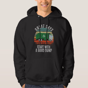 Recycling Garbage Truck Trash Collector Recycling Hoodie