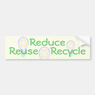 Recycling Light Bulb Bumper Sticker