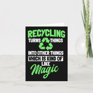Recycling Logo Environmentalist Recycle Earth Day Card