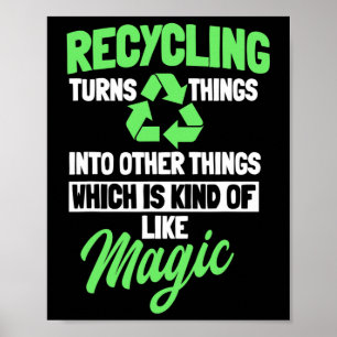 Recycling Logo Environmentalist Recycle Earth Day Poster