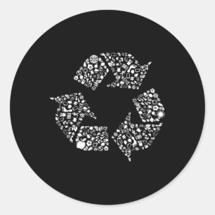 Recycling Logo Recycle Symbol Earth Day Classic Round Sticker