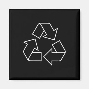 Recycling Logo Recycle Symbol Earth Day Green Men Magnet
