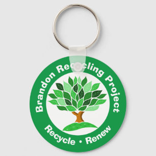 Recycling Project. Recycle & Renew. Key fob. Key Ring