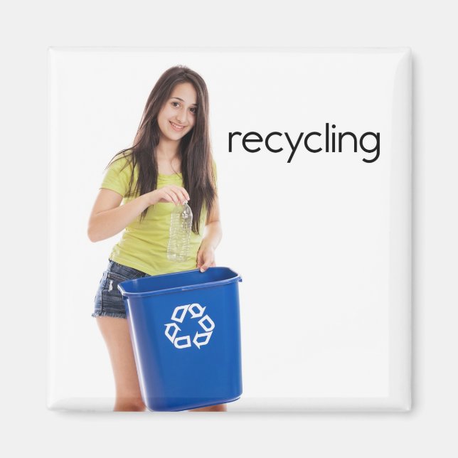 Recycling Refrigerator Magnet (Front)