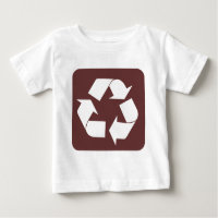 Recycling Sign - Dark Brown