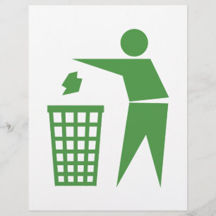 Recycling sign flyer