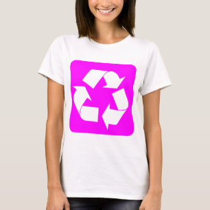 Recycling Sign - Magenta T-Shirt